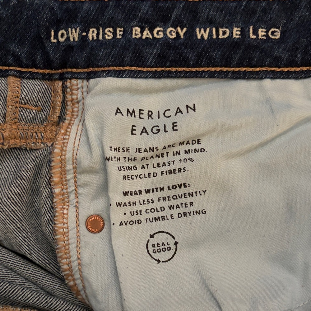 American Eagle Outfitters Dark Blue Flare Jeans - Picture 4 of 4